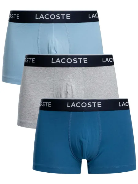 Lacoste 3 Pack Cotton Stretch Trunks