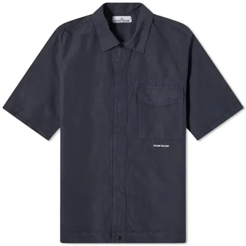 Cotton Canvas Short Sleeve Shirt
