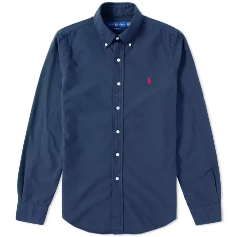 Slim Fit Garment Dyed Oxford Shirt