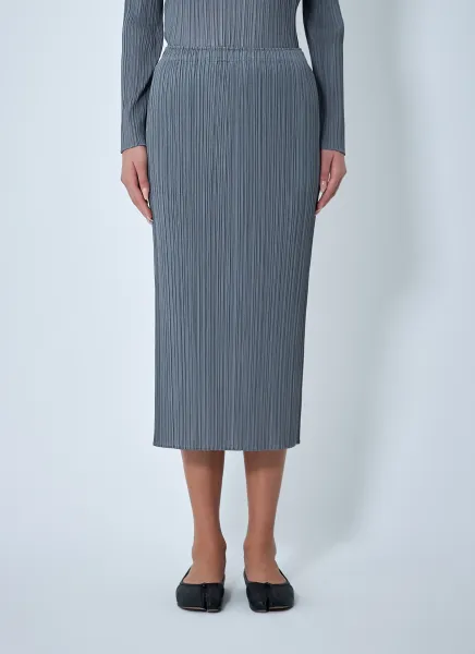 Pleated Midi Skirt