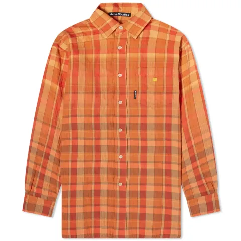 Sala Oversize Flannel Check Face Shirt