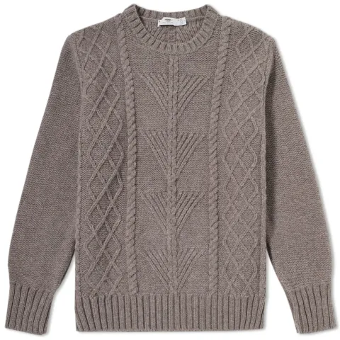 Inis Meáin Fern Cable Crew Neck Sweat