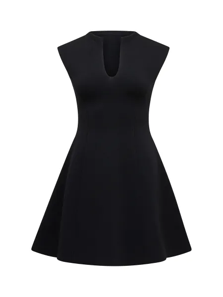 Katerina Crepe Knitted Mini Dress
