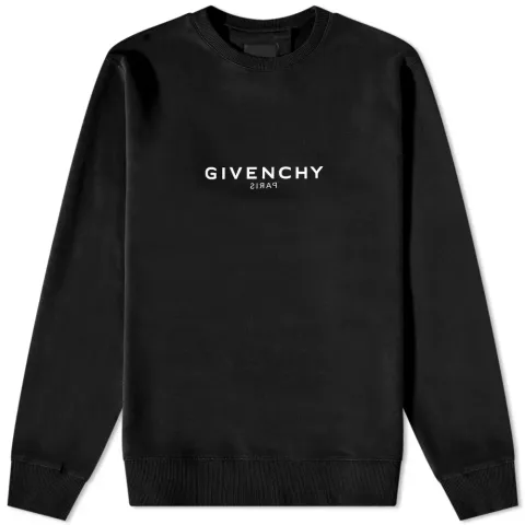 Reverse Print Crew Sweat