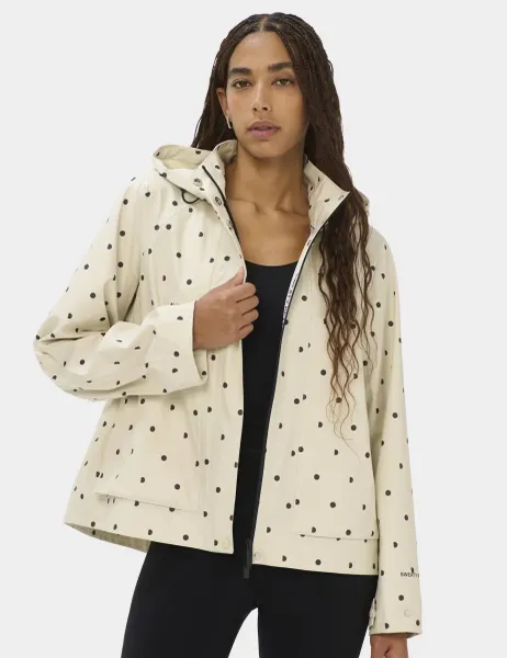 Sweaty Betty Motion Waterproof Cropped Parka Cream Mix