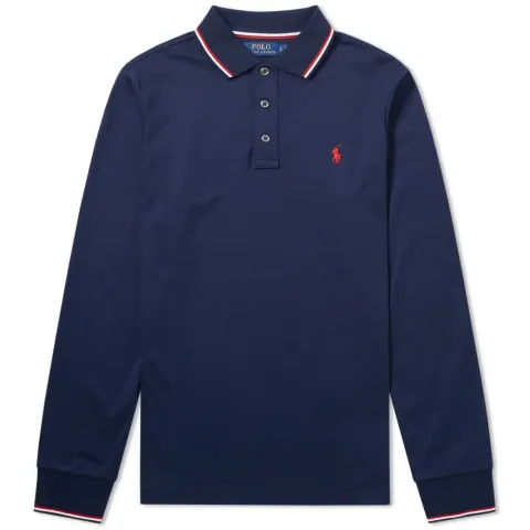 Long Sleeve RWB Tipped Polo
