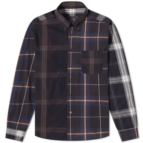 SOPHNET. Paneled Mix Shirt
