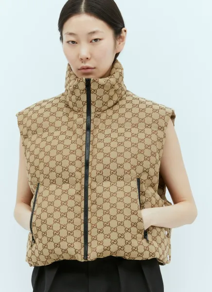 GG Canvas Padded Gilet