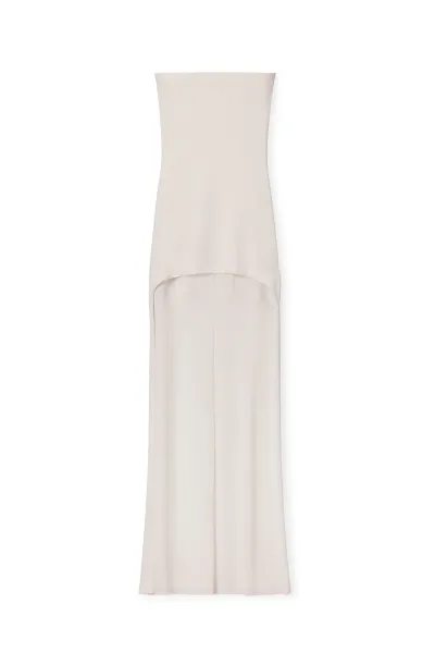 Strapless High-Low Bodycon Dress