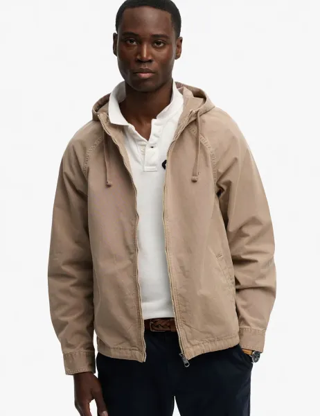 Superdry & Co Pure Cotton Hooded Jacket Cream