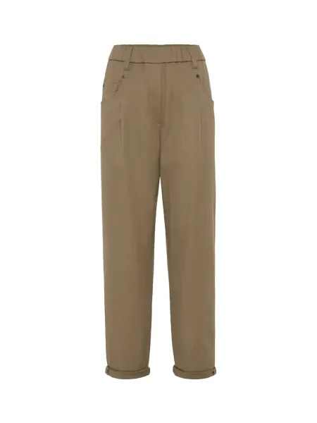 Women baggy trousers Brown