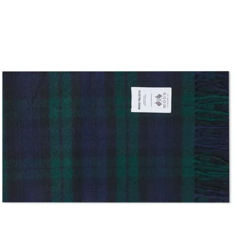 Moon Checked Lambswool Scarf