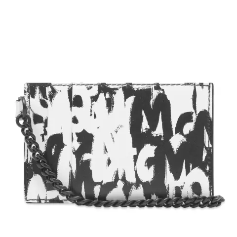 All Over Grafitti Logo Chain Card Holder