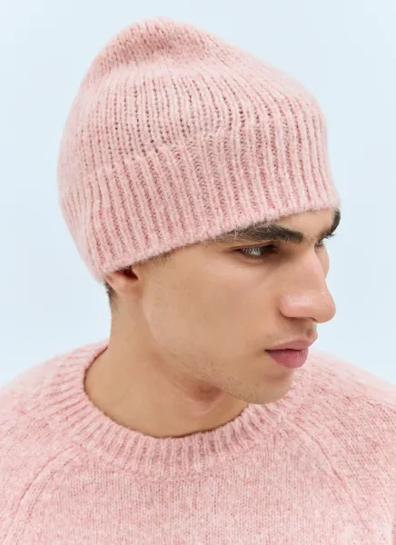 Wool-Blend Beanie Hat