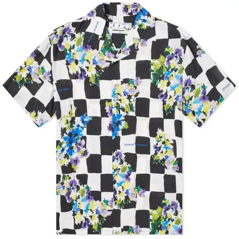 Chek Flowers Holiday Shirt