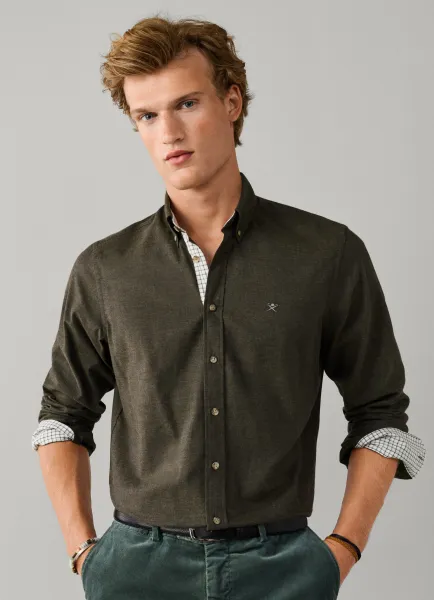 Hackett Tailored Fit Multi Trim Flannel Shirt