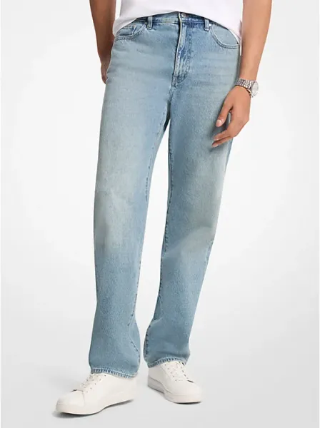 Finn Straight-Leg Stretch Denim Jeans