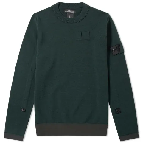 Wool Stretch Nylon Crew Knit