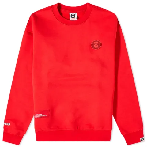 AAPE Now Tonal Camo Silicon Badge Crew Sweat