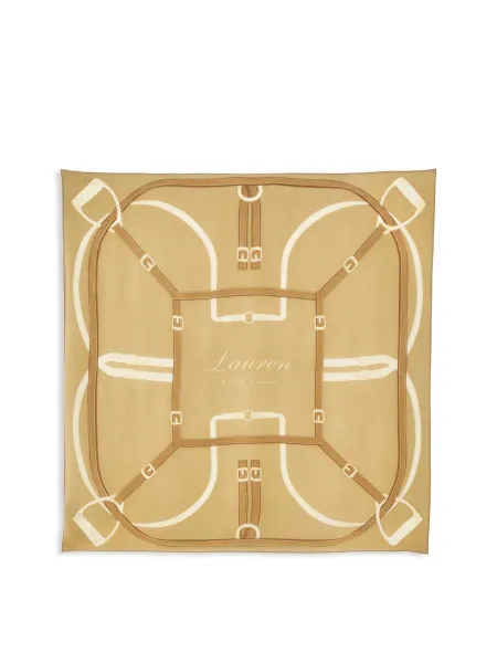 Lauren Ralph Lauren Large Square Wool & Mulberry Silk Scarf - Lauren