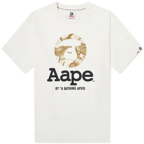 AAPE Green Camo Moon Face T-Shirt