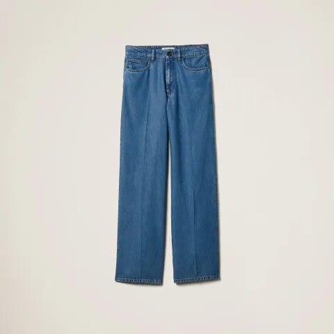 Five-pocket denim jeans