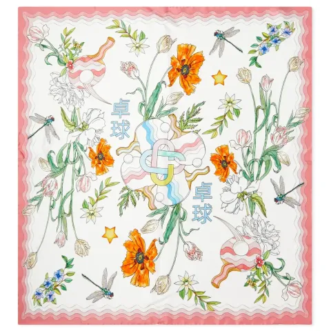 Large silk scarf