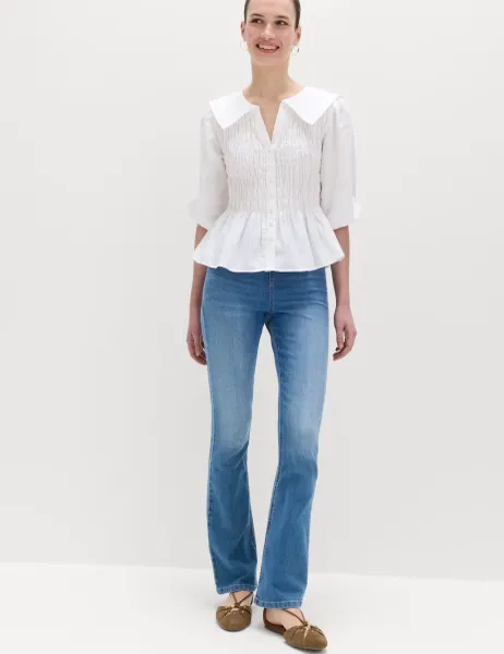 Marks & Spencer Flared Jeggings Med Blue Denim