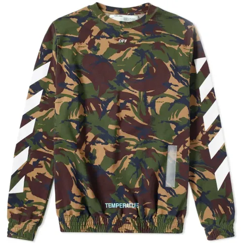 Diagonal Camo Crew Sweat