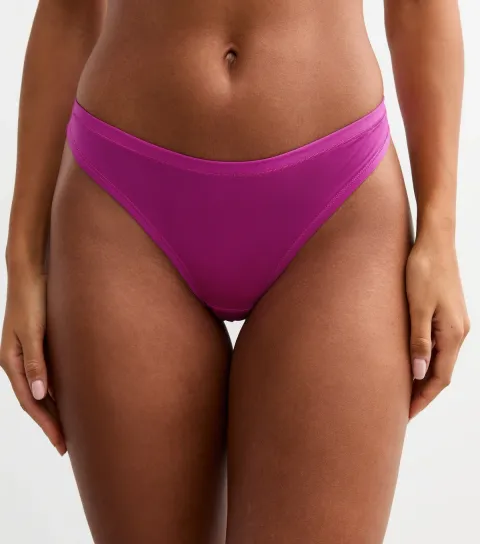 Women's Bright Pink Smooth Thong