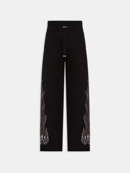 WOMEN - WOMEN'S MA FLAMES SWEATPANT - Black