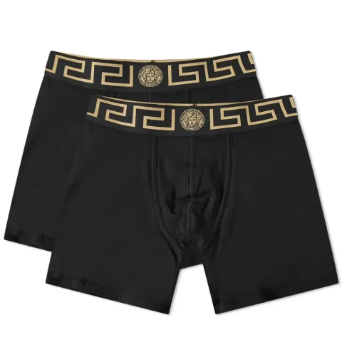 Greek Logo Waistband Boxer - 2 Pack