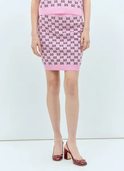 GG Wool Mini Skirt