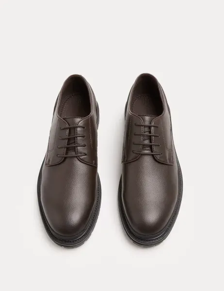 Marks & Spencer Derby Shoes Dark Brown