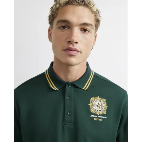 River Island Cotton Atelier Crest Polo Shirt