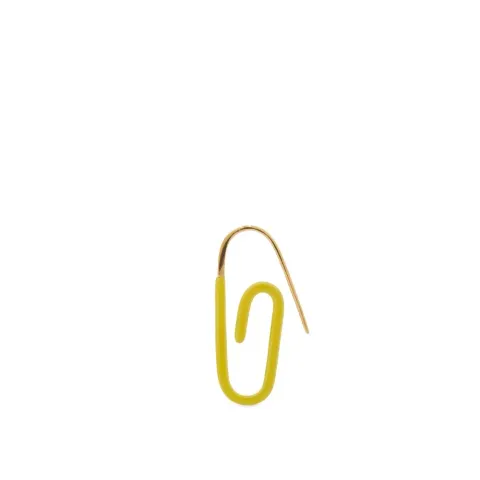 Enamel Paperclip Earring