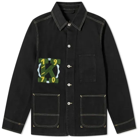 Varsity Denim Workwear Jacket