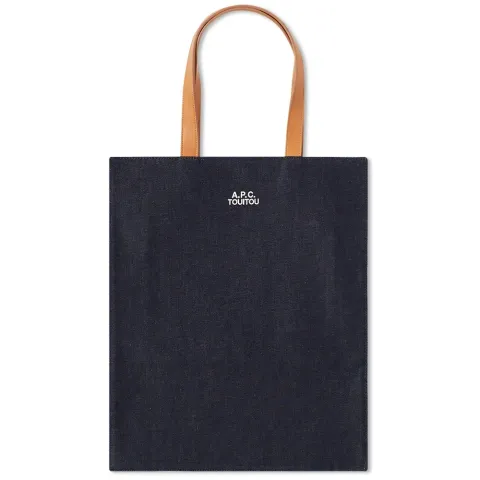 A.P.C. x Jean Touitou Social Status Denim Leather Tote
