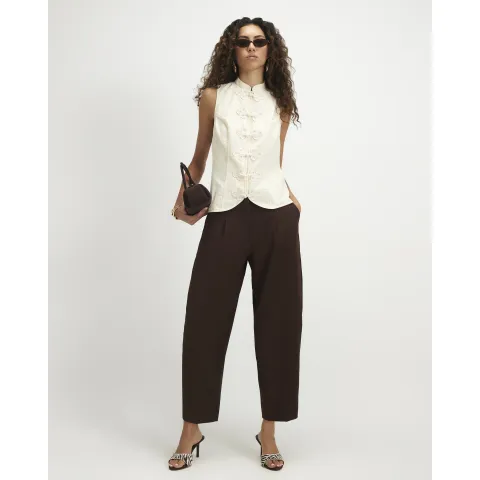 River Island Drapey Barrel Leg Trousers