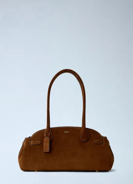 Suede Empire Carryall Bag 34