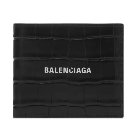 Cash Fold Logo Croc Wallet