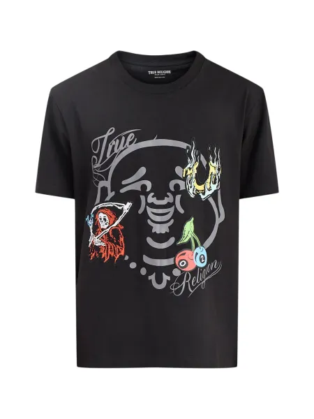 True Religion Buddha Face Graphic T-Shirt