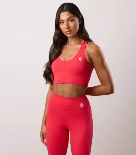 Women's Bright Pink 365 Logo Print Tank Top