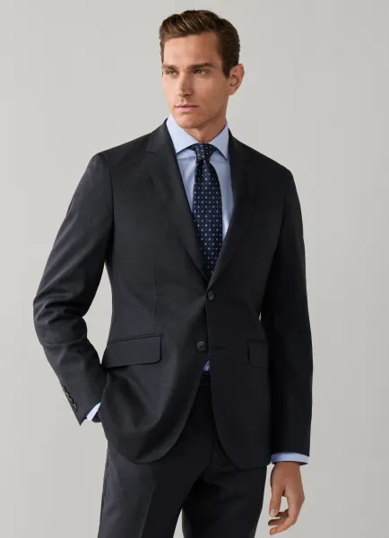 Wool Stretch Travel Blazer - Woven in Italy