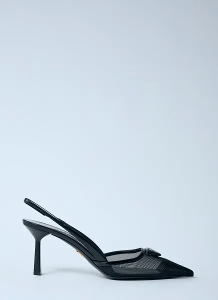 Logo Plaque Pointed Heels