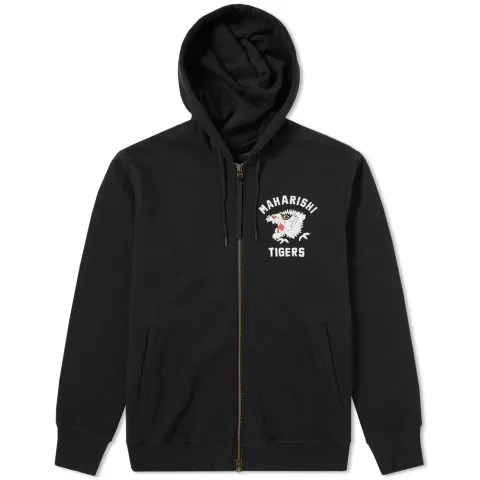 White Tiger Chest Hooded Sweat