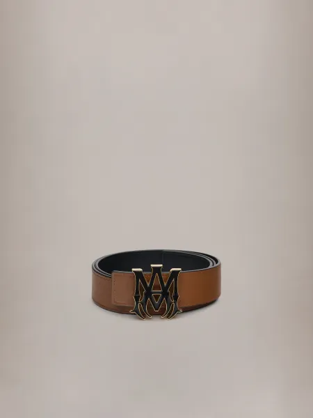 MA 4CM ENAMEL BELT - Black Brown