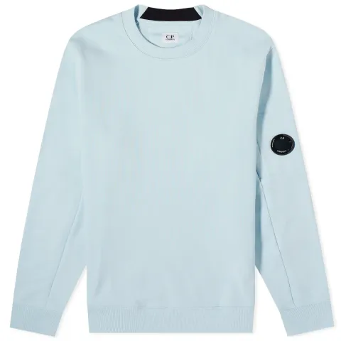 Diagonal Fleece Lens Crew Sweat
