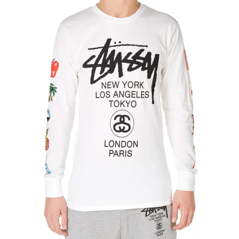 Long Sleeve World Tour Flags Tee
