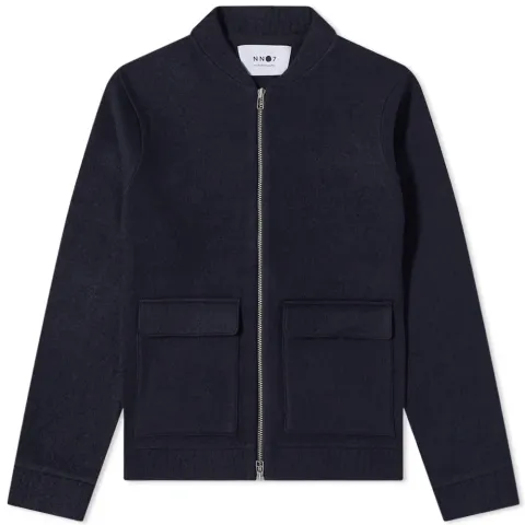 Boiled Wool Bomber Jacket
